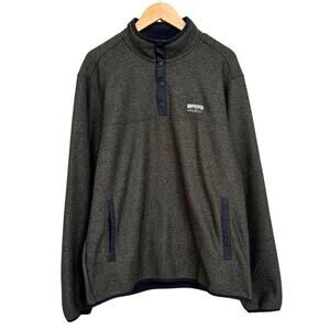 Eddie Bauer Sweater Fleece Knit Hunter Forest Night Classic Fit Men's Size L